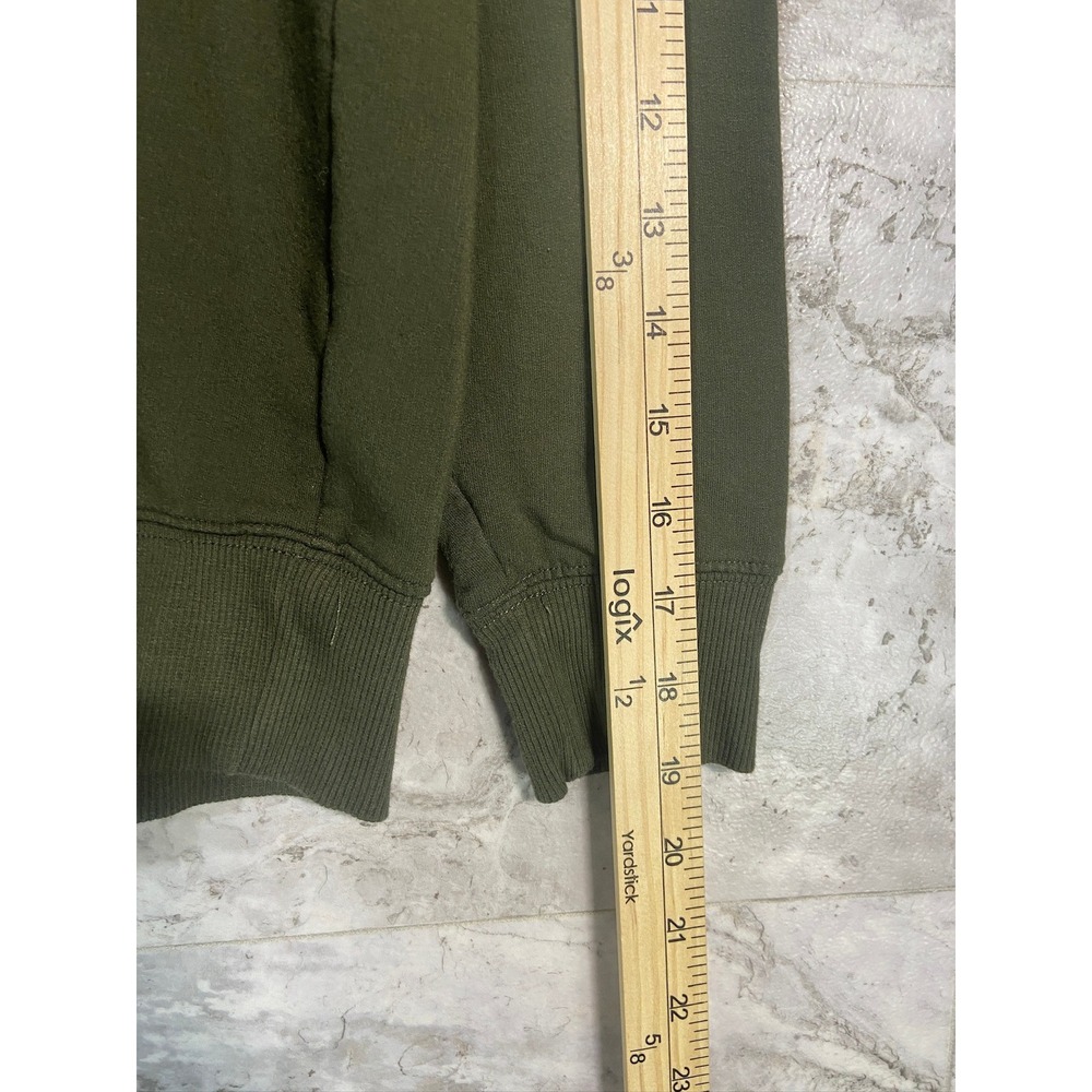 Buffalo David Britton Men's Sz S Army Green Pullover Hoodie Sweatshirt - Picture 5 of 9
